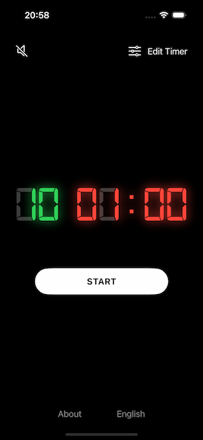 The Box Timer app - How to set a interval timer with work time only step 9