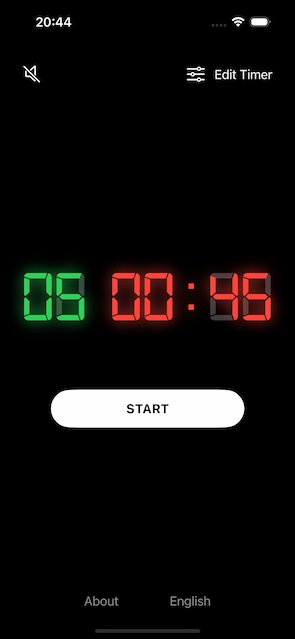 The Box Timer app - How to set an interval timer with both work and rest time step 9